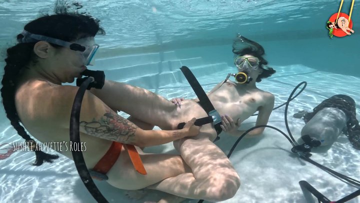 Sushii Xhyvette Kate Austen Have Fun Underwater SCUBA Lesbian Time Together - 4K