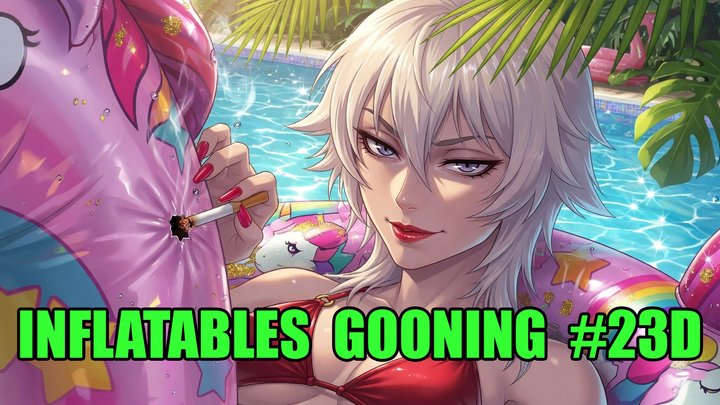 Inflatables Gooning #23D: Squeak Until Your Mind Pops (Animated, Music, Text)