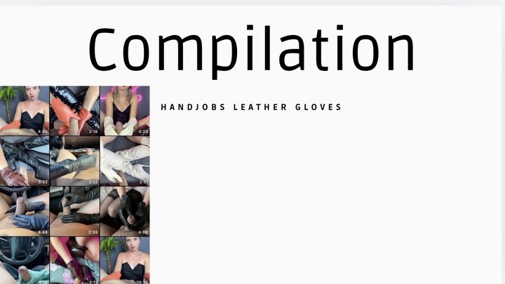 compilation leather gloves handjobs