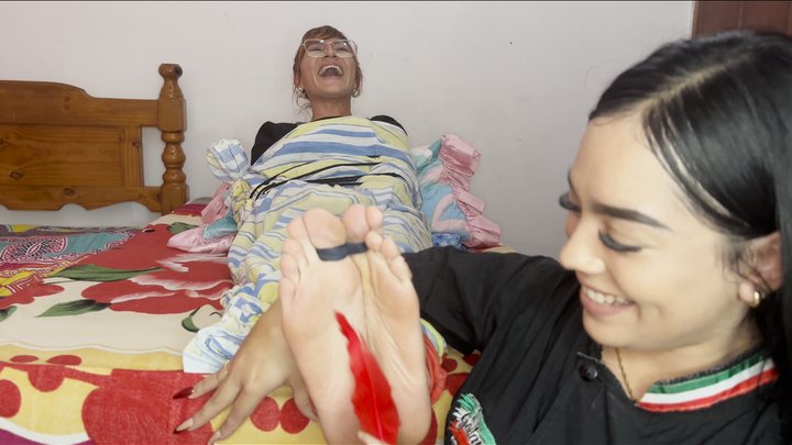 Tiny Raya’s Foot Tickling Revenge on Kat!