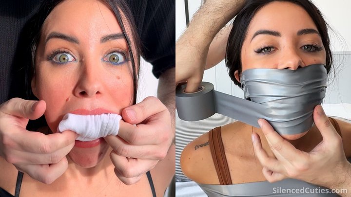 Tape-Gagging Compilation! Vol. III - Pretty Girls Get Their Mouths STUFFED and T