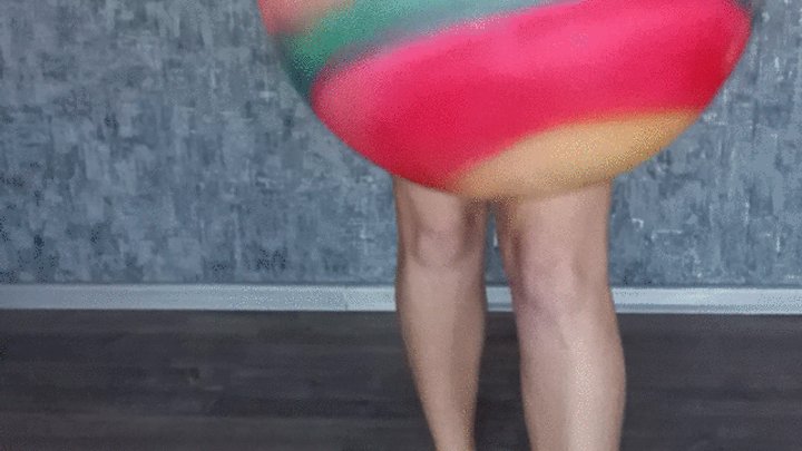 crazy jumping on ball