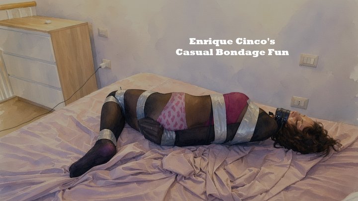Mayla in "Surprised in Slumber and Immobilized with Two Household Items – Nylon 