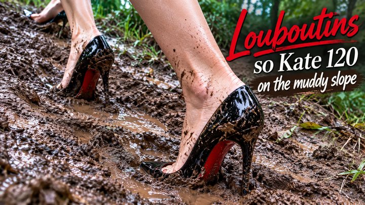Louboutin So Kate 120 Take on a MUDDY HILL!