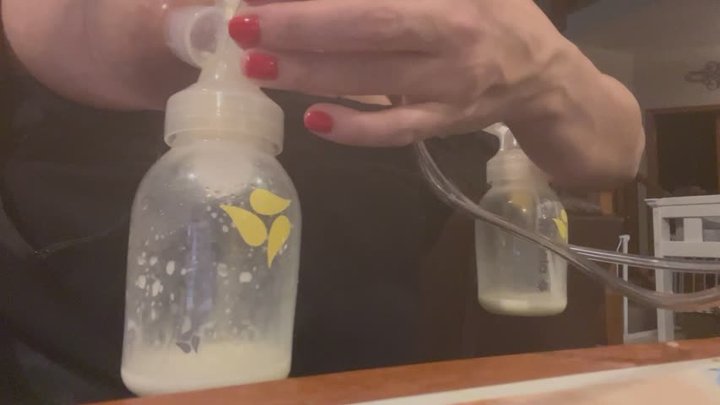 Breastmilk Pumping Into Bottles ASMR