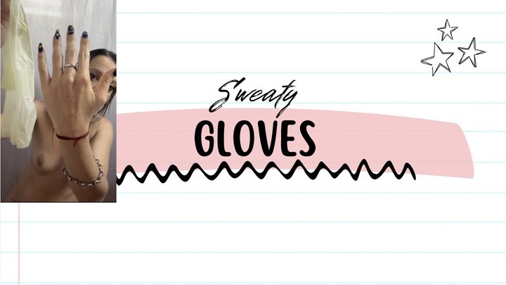 latex gloves sweaty after work