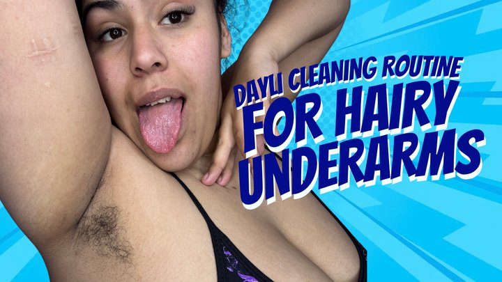 hairy armpit cleaning