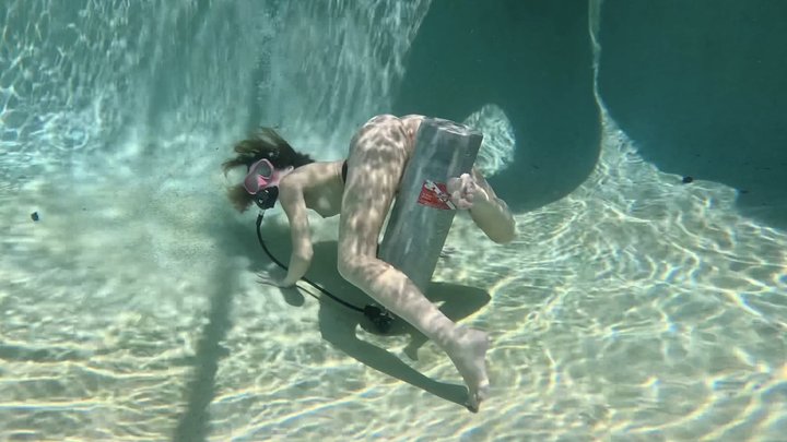 Underwater Scuba Sex (POV) and Masterbation with Nathalia