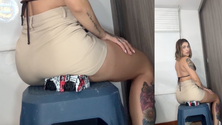 "Crushed Under My Butt & Tight Shorts!" - Toy Car Sitting POV