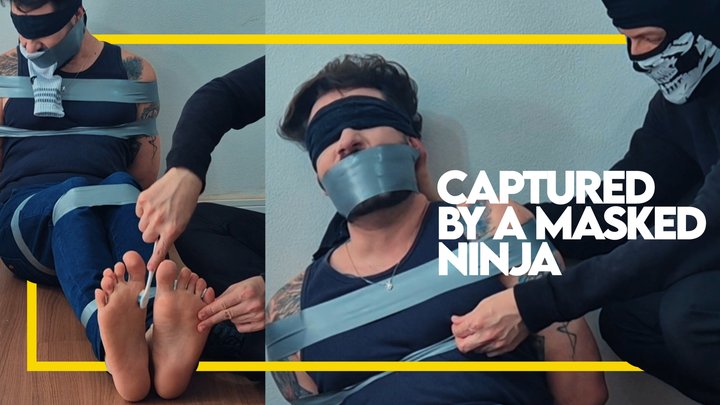 Captured by the Masked Ninja (1080p) Gay Bondage - Gay Domination - Tape Bondage