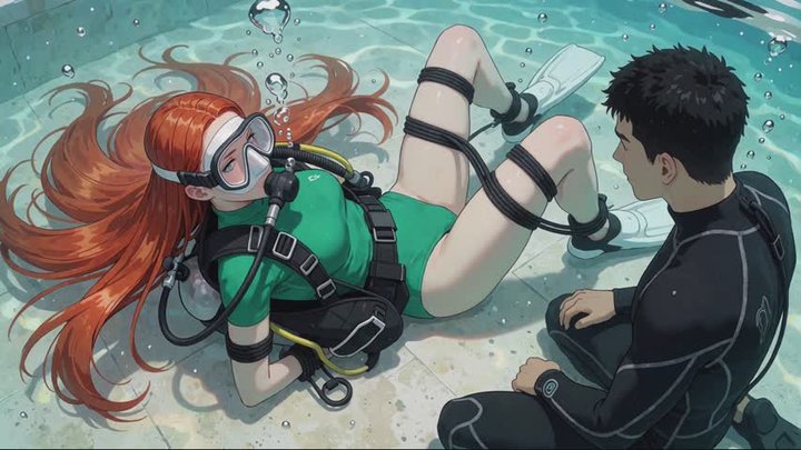 Underwater Fetish Stories #43: Bound in the Blue
