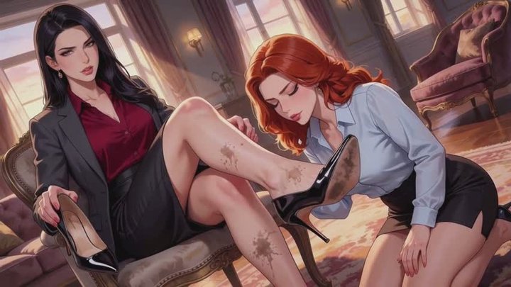 Foot Worship Stories #39B: Rent Paid in Heel and Sole (Animated)