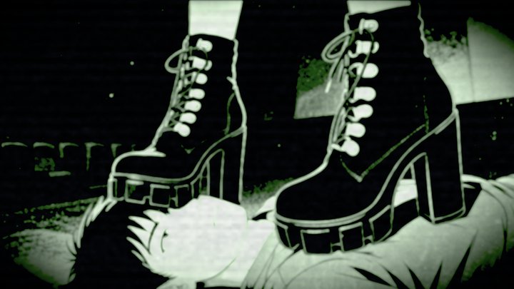 Unknown Face Footrest in Movie Theater | Candid Boot Trampling