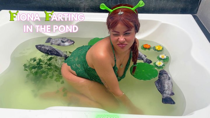 Princess Fiona Farting in the Pond Catching Fish Just Like Shrek