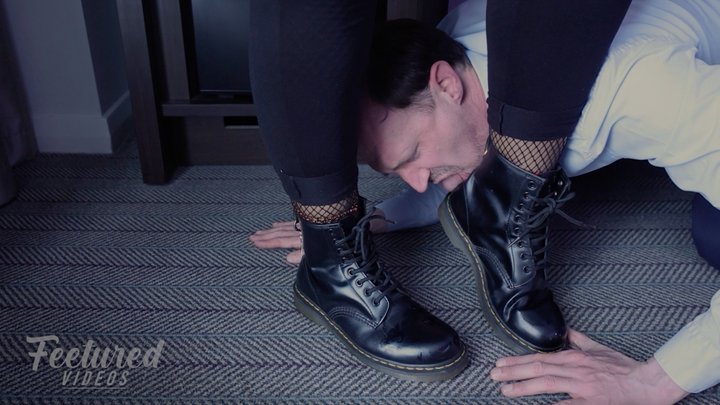 Lick my boots clean - Part 01 of 02 (Full HD 1080p MP4)