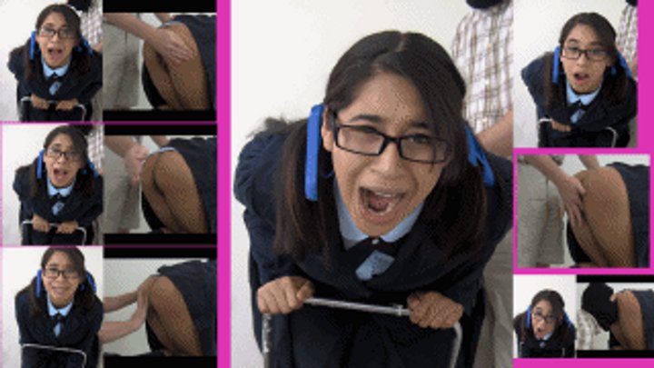 Schoolgirl eRica shows us how she gets punished!!