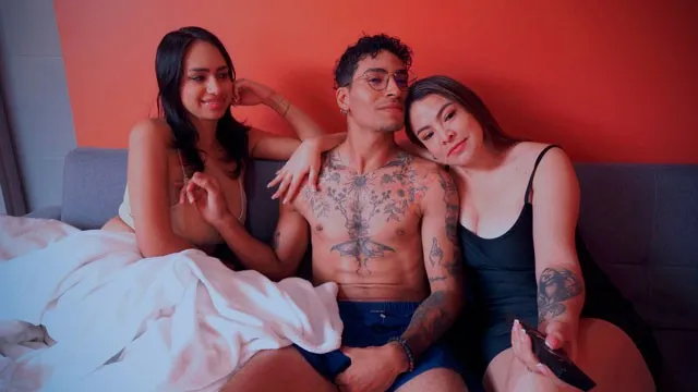 I Fuck My Girlfriend's Friend and She Discovers Us! She Likes It and Joins Us...