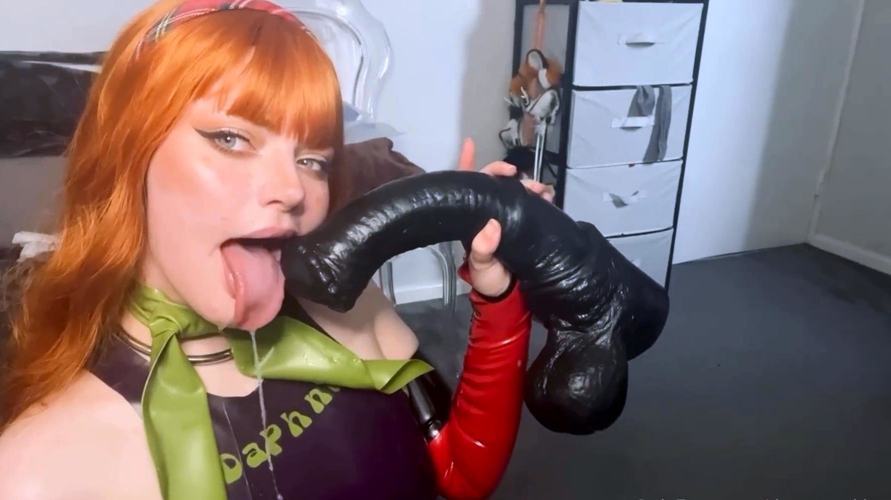 Violet lovely amateur redhead woman toying