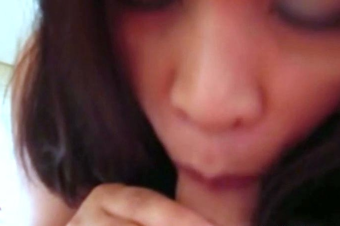 Asian Beauty Worships Hard Dick