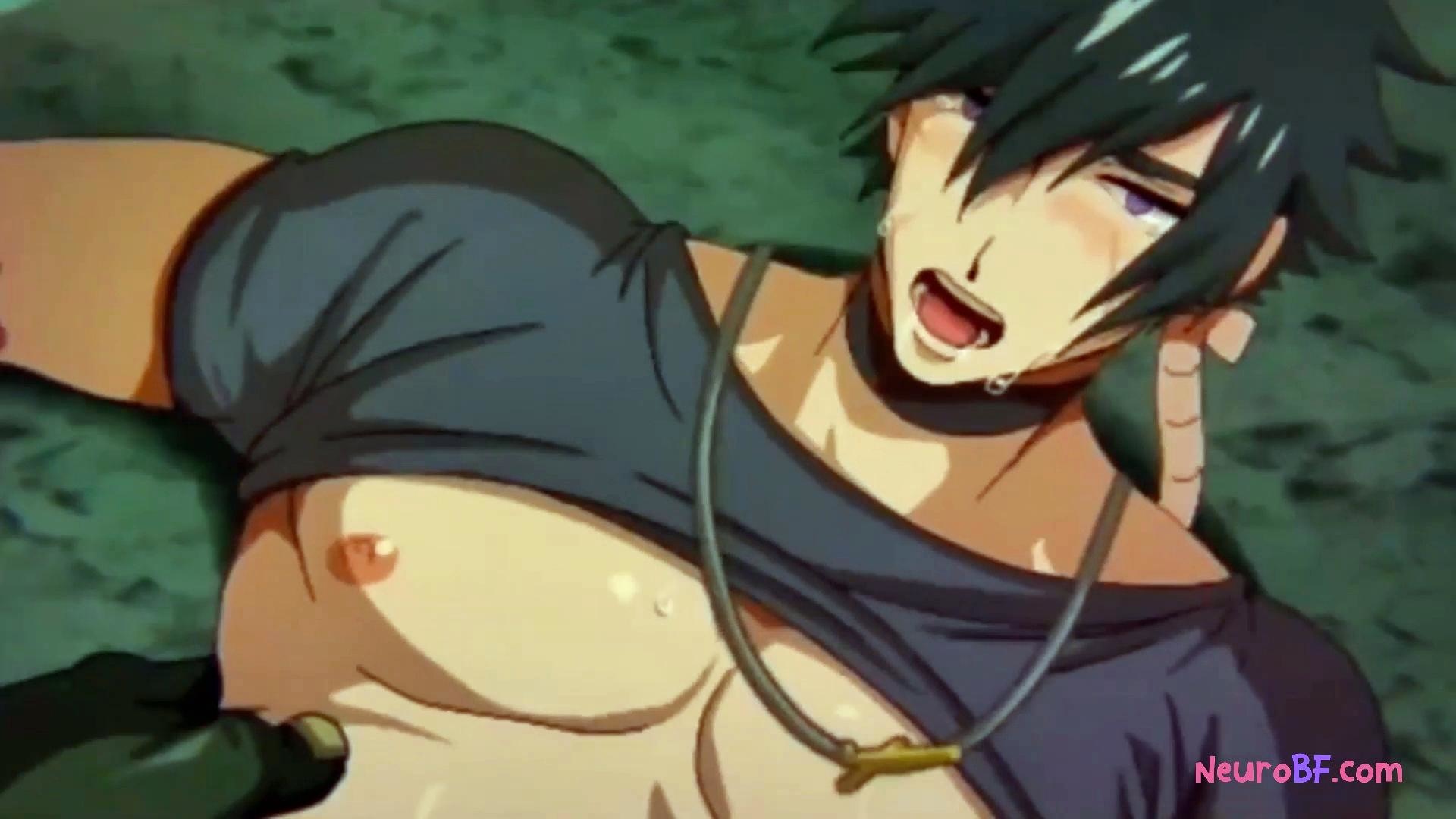 Warrior gets wrecked in raw anal sex by the whole horny pack