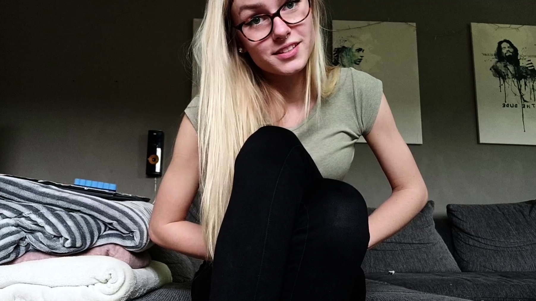Blond ripping her hose foot fetish and anal sex