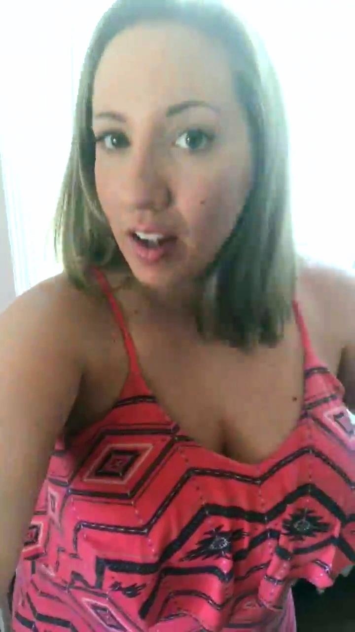 Hot blonde with big boobs solo