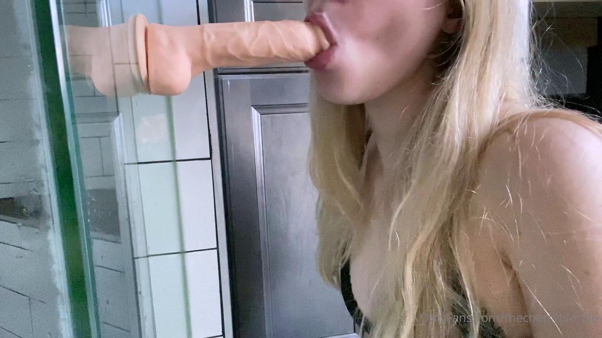Savannah lovely amateur blonde woman toying