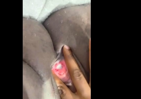 Dildo and pussy close up masturbation