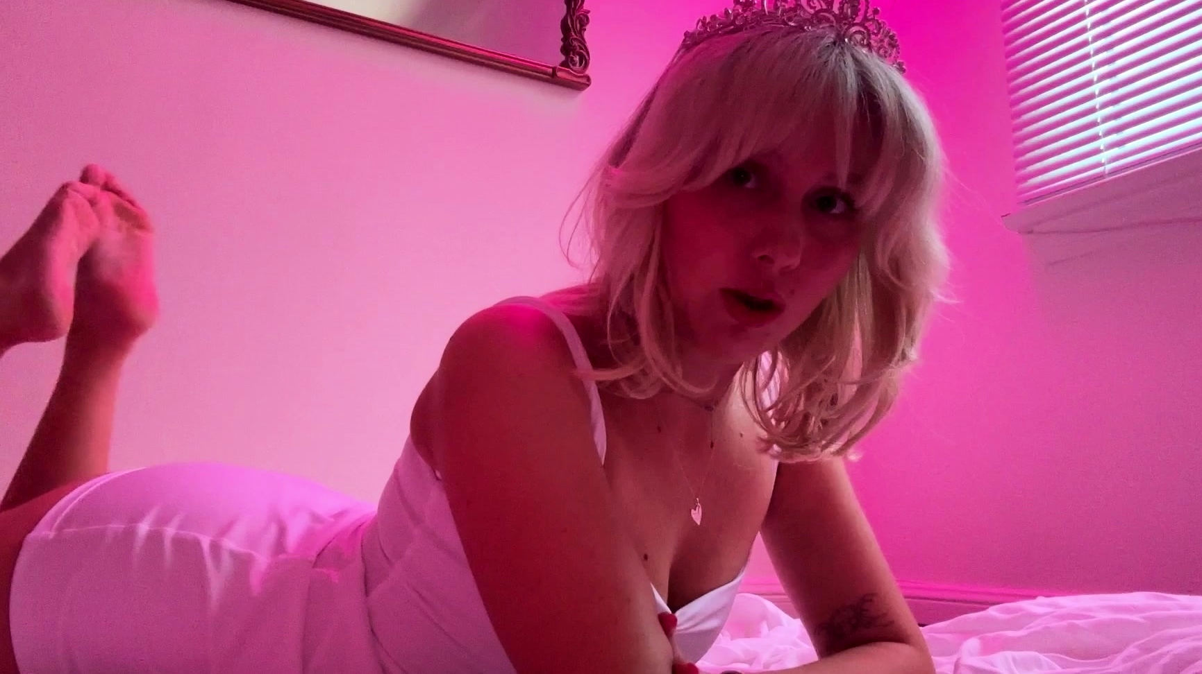 Horny Blonde In Solo Masturbation