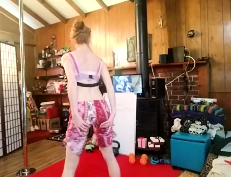 Sexy blonde chick solo masturbation with dildo