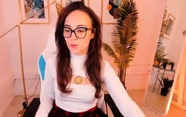 Very cute petite skinny small tits brunette web teen