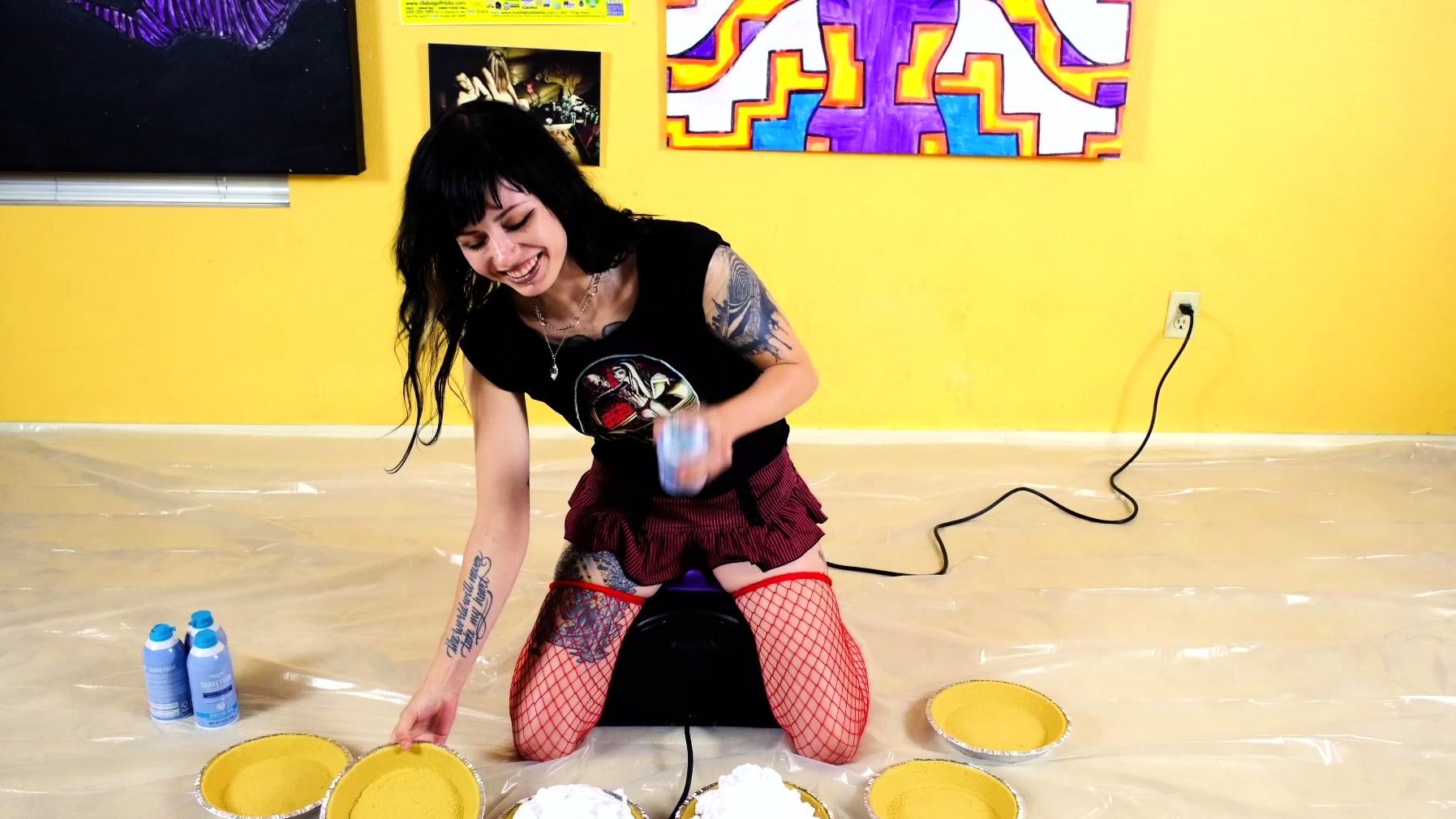 Nylons babe trying on her sexy stockings