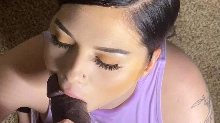Puma Swede finds a stiff big cock and gives it a blowjob