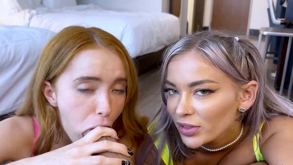 Redhead Roommates Battle for the Biggest Load in a Sizzling